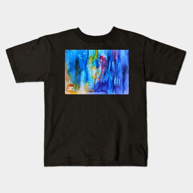 Heart Abstract Kids T-Shirt by candimoonart